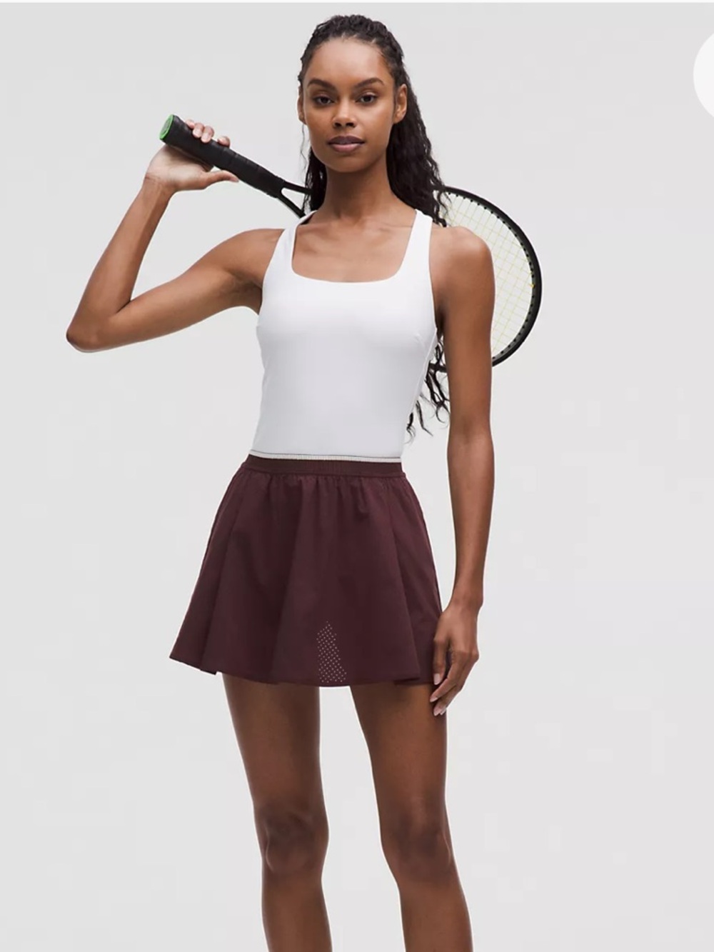 Lululemon goodnight plum mesh tennis skirt